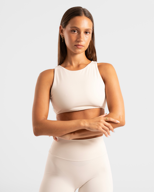 Backless Cropped Tank - Off-White